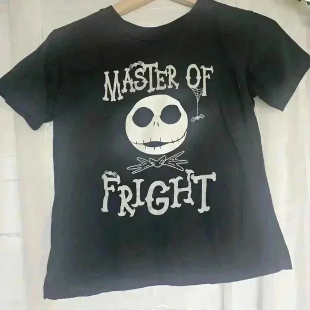 Black Short Sleeve Nightmare Before Christmas T-Shrit